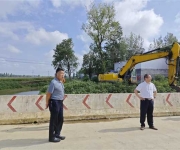 南阳市宛城区政府领导率队调研林地防洪工作