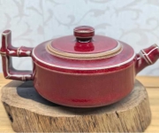 钧瓷大师李建峰纯手制新品《竹风润安壶》