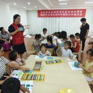 中牟县林业局联合大孟街道开展文明实践共建活动