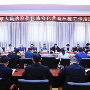 邓州法院召开优化法治化营商环境工作推进会