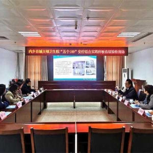 内乡县城关镇卫生院迎接省级专家组“五个100”安疗结合实践样板创建工作评审验收