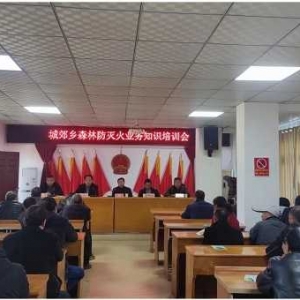 桐柏县城郊乡召开森林防灭火知识培训会