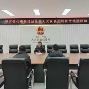 唐河县毕店镇代表联络站组织人大代表开展接待选民活动