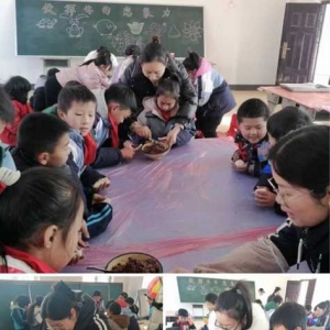 “舌尖上的美食”——罗山县楠杆中心校东校区举行“巧手豆沙包”活动