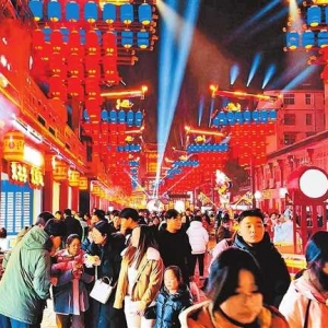 赏花灯 逛古城