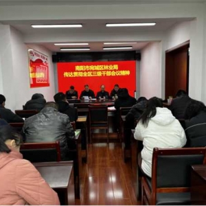 南阳市宛城区林业局传达贯彻全区三级干部会议精神