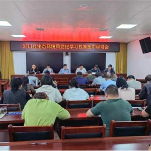 南阳市生态环境局淅川分局开展党纪学习教育集中学习会