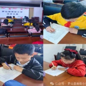 书汉字之韵 写经典之美——罗山县南街小学举行汉字比赛活动