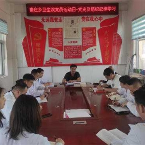 南召县崔庄乡卫生院开展党员活动日主题活动