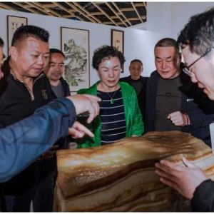 长江精品肉石艺术馆震撼赏石人