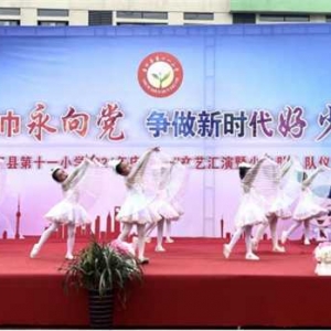 唐河县第十一小学：红领巾永向党 争做新时代好少年