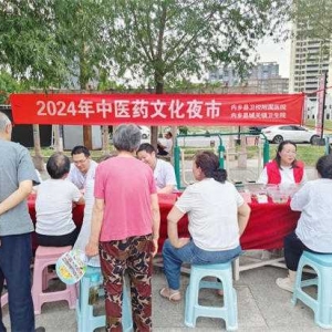 内乡县卫校附属医院举办“2024年中医药文化夜市”活动