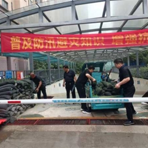 社旗县潘河街道长安社区：开展“防汛应急演练”夯实“平安法治星”创建