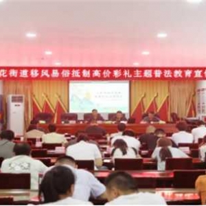 西峡县莲花街道：组织开展“倡导移风易俗  抵制高价彩礼”专题讲座