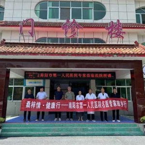 南阳市第一人民医院莅临淅川县大石桥乡卫生院开展：“桑梓情 健康行”义诊活动