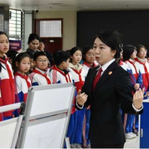 唐河县第一小学到唐河县法院参观研学