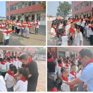 唐河县苍台镇中心小学少先队入队仪式圆满举行