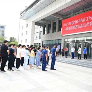 镇平县卫健委举办2025年度卫健系统微型消防站比武竞赛