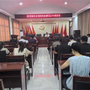 桐柏县程湾镇召开社会信用体系建设工作推进会