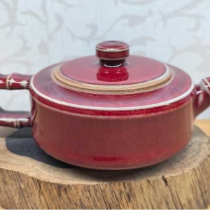 钧瓷大师李建峰纯手制新品《竹风润安壶》