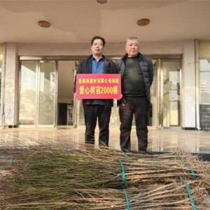 汇聚社会力量，共建绿美家园：新鑫缘建材有限公司向南阳市宛城区红泥湾镇捐赠爱心树苗