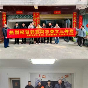 南阳市宛城区溧河街道：喜报传家添荣光 拥军爱军暖人心